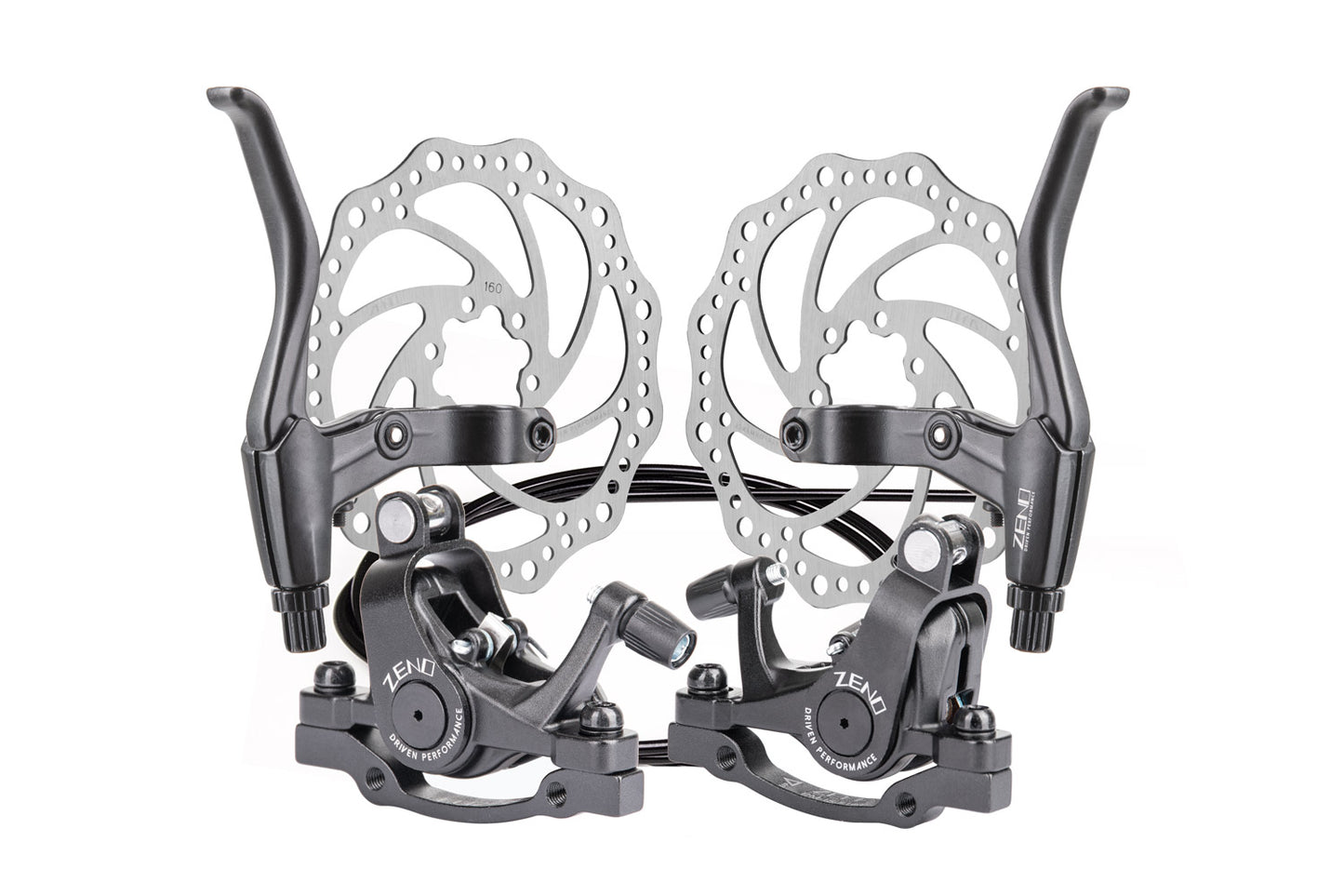 Set Mechanical Disc Brake ZENO mirrored