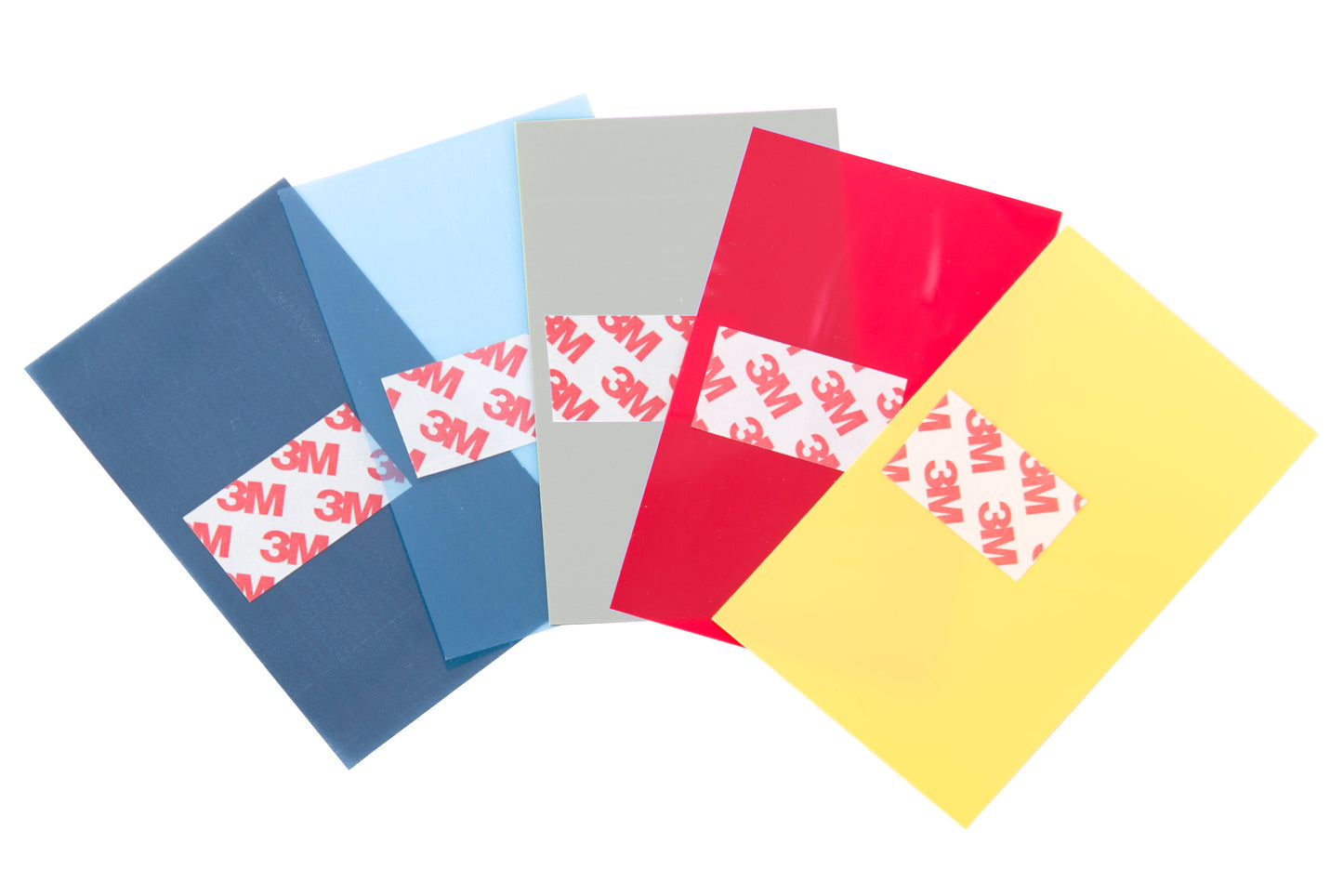 Kunststoffeinlagen Set ICE für Rahmenmontage Rückseite mit Klebestreifen