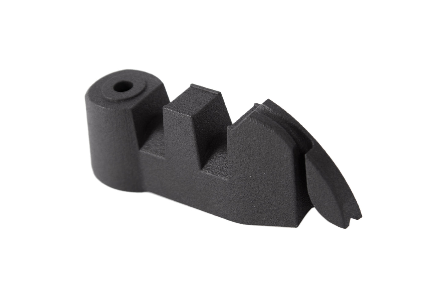 Sensorhalter ICE für Motorsensor Shimano Steps passend für ICE FULL FAT. Ansicht diagonal hinten.