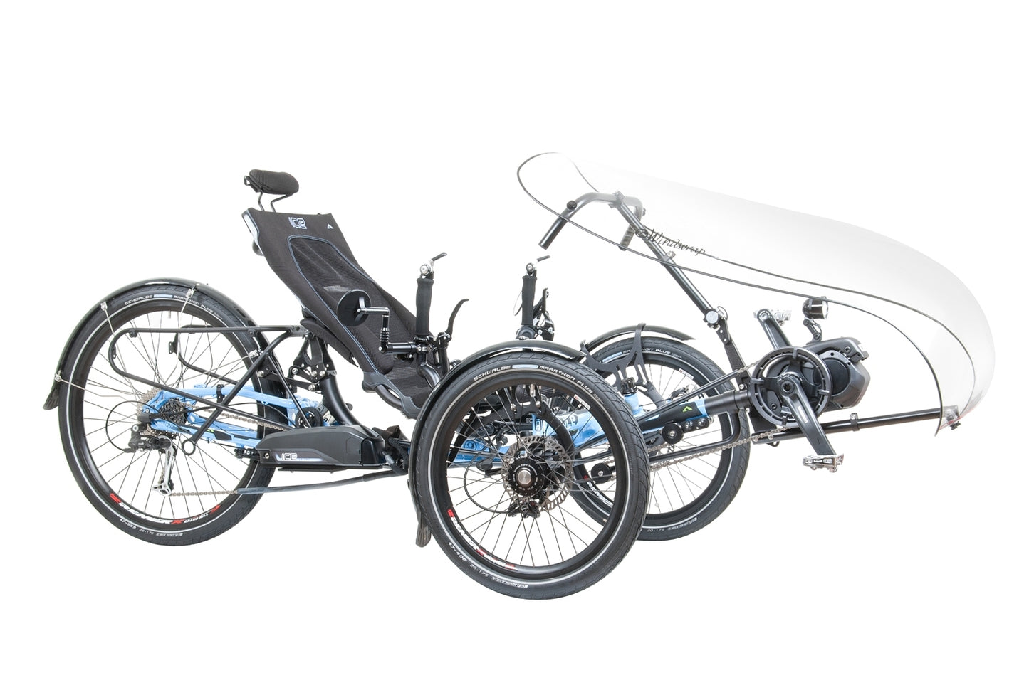 TerraCycle Windwrap WGX mit WINTR Mount am ICE Adventure HD mit Shimano Steps E6100