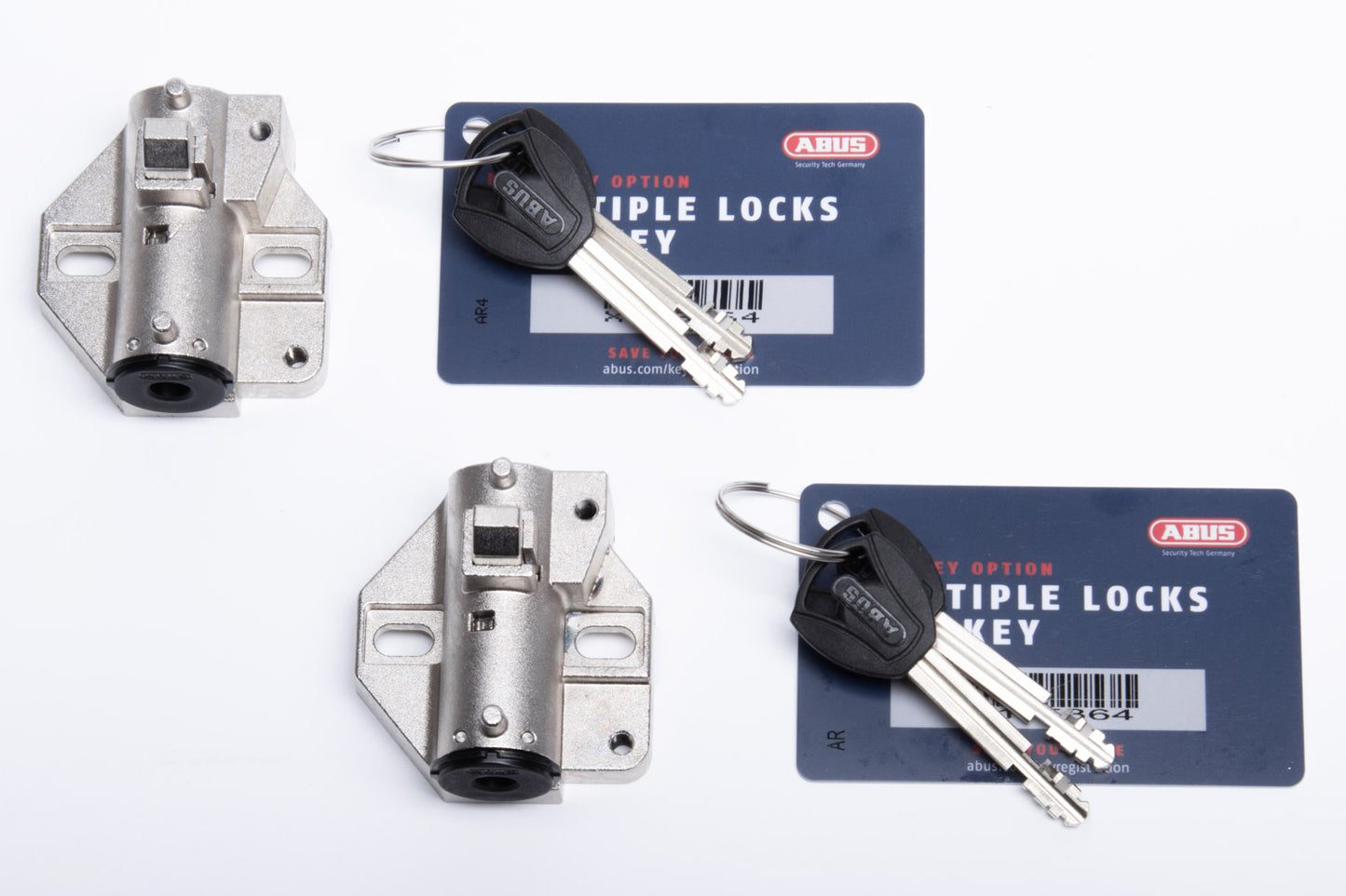 Gleichschliessendes Akkuschloss ABUS XPlus für Shimano Steps Paar
