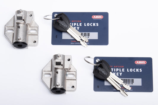 Gleichschliessendes Akkuschloss ABUS XPlus für Shimano Steps Paar