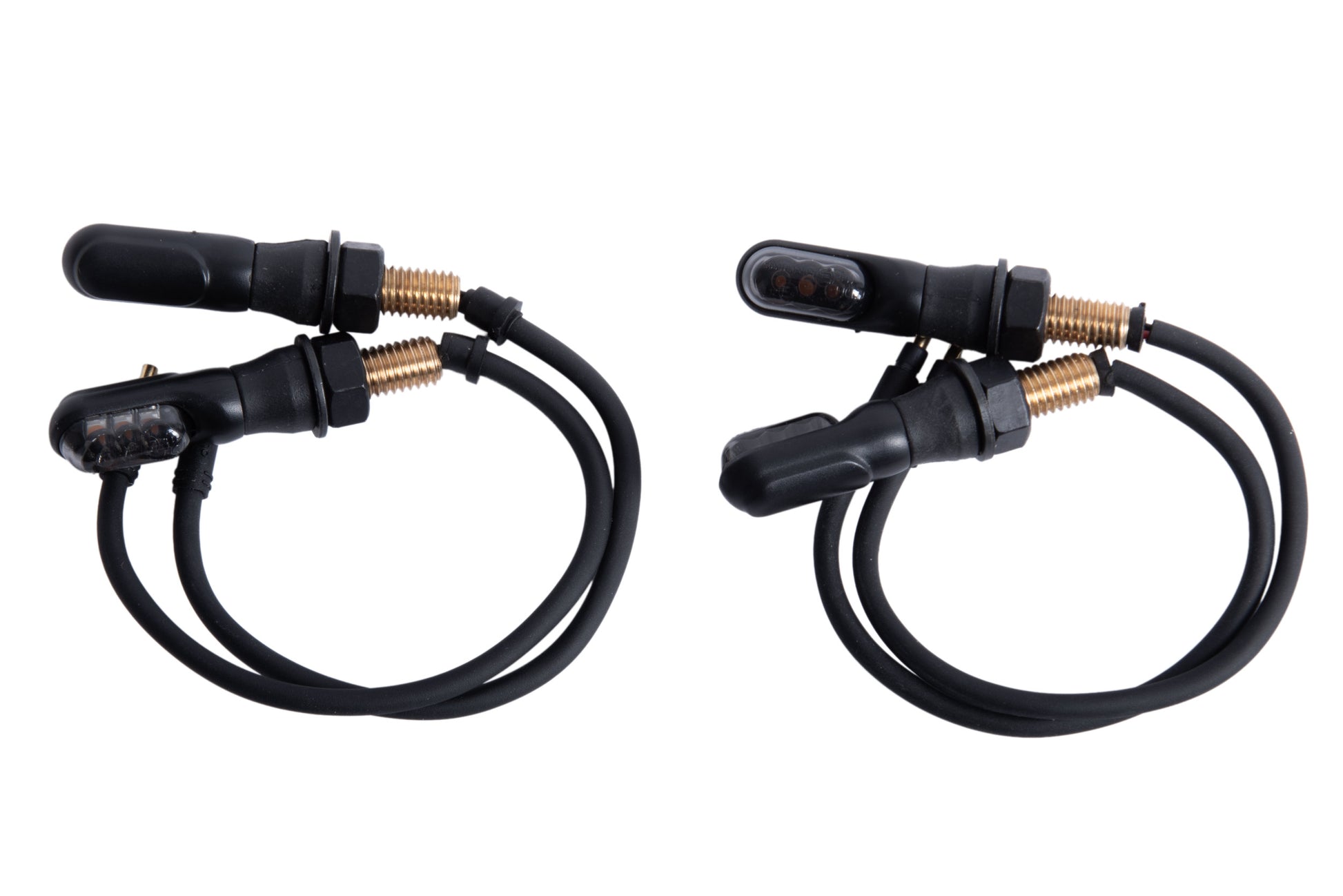 Blinkeranlage velorian für ICE Trikes. Im Set enthalten sind unter anderem 4x Mini LED Blinker (inkl. Unterlegscheiben, M8 Muttern & Gummitüllen)