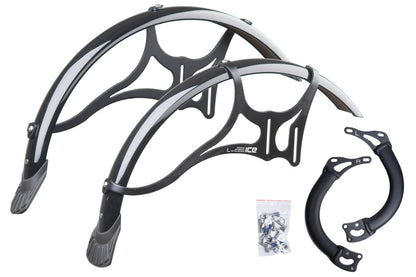 Schutzbleche für Vorderräder ICE inkl. Befestigung für Radträger gefedert