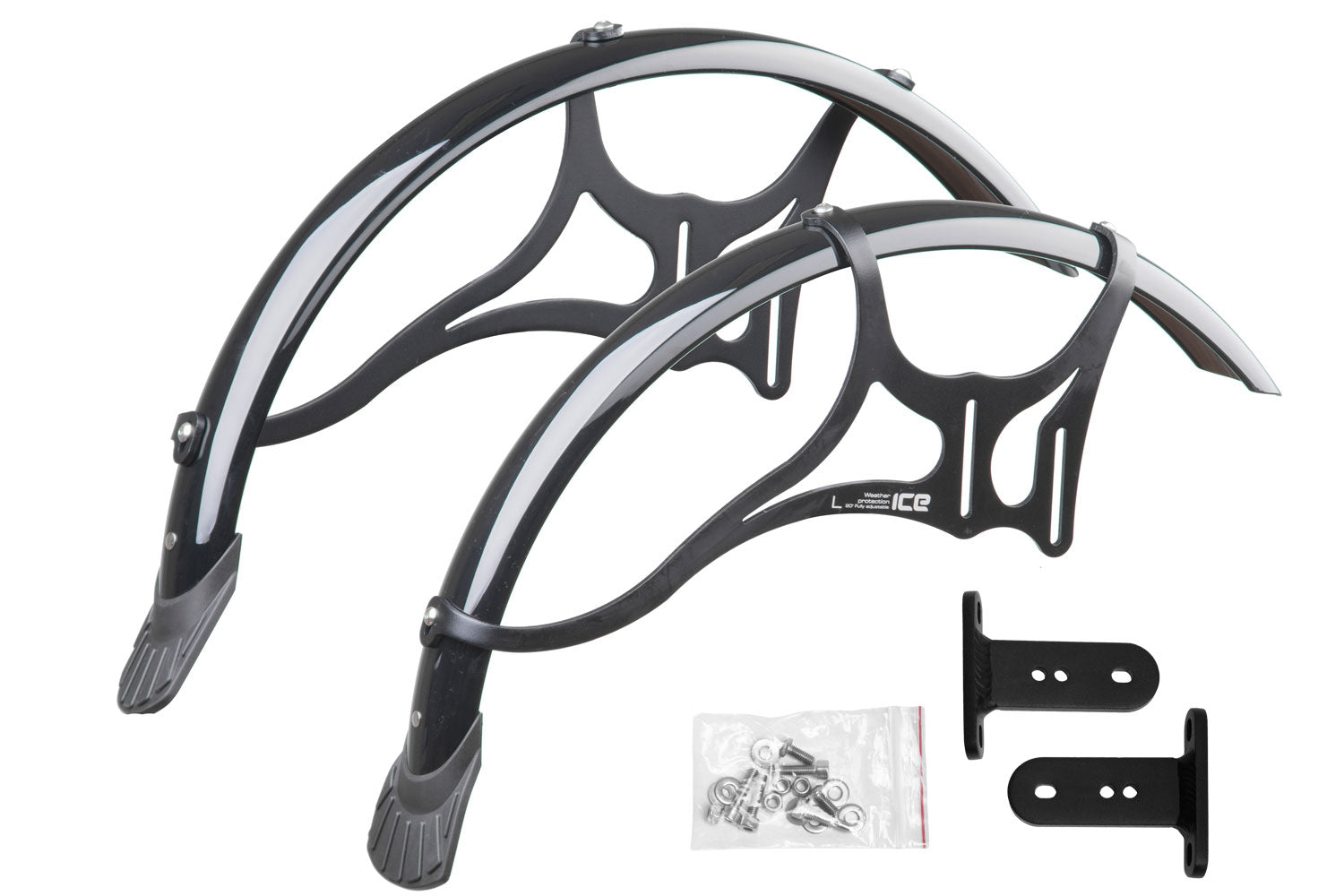 Schutzbleche für Vorderräder ICE inkl. Befestigung für Radträger ungefedert