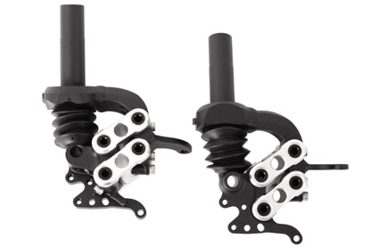 Radträger ICE mit Elastomerfederung für Trommel- und gespiegelte Scheibenbremse Paar Ansicht diagonal