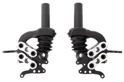 Radträger ICE mit Elastomerfederung für Trommel- und gespiegelte Scheibenbremse Paar Ansicht vorn