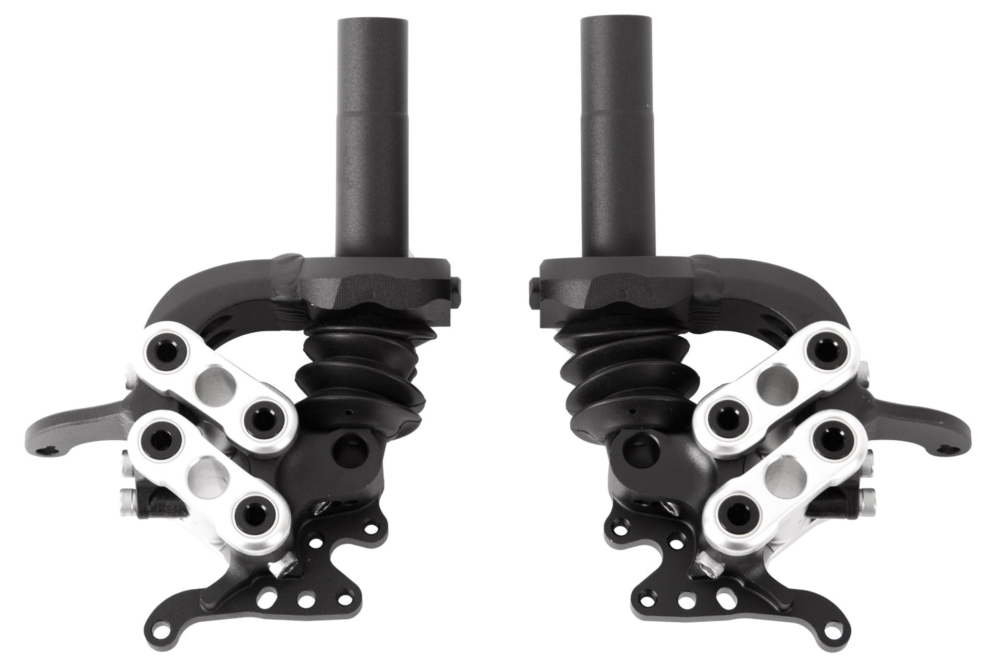 Radträger ICE mit Elastomerfederung für Trommel- und gespiegelte Scheibenbremse Paar Ansicht hinten