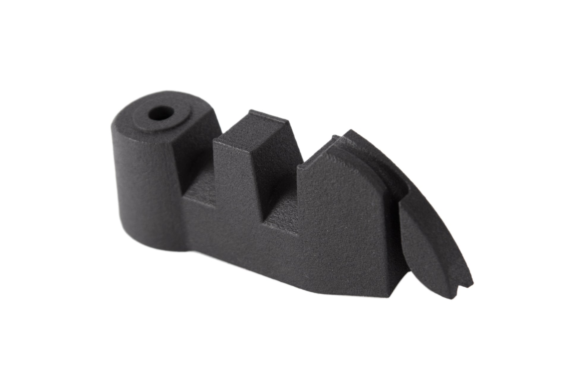 Sensorhalter ICE für Motorsensor Shimano Steps passend für ICE FULL FAT. Ansicht diagonal hinten.