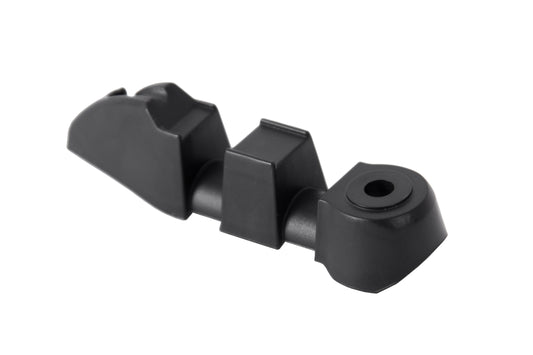 Sensorhalter ICE für Motorsensor Shimano Steps passend für ICE Sprint X, Adventure und Adventure HD. Ansicht diagonal hinten.