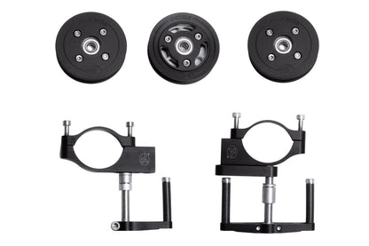 Kettenleitrollen Set für Liegedreirad Windcheetah SPORT komplett, Ansicht als Flatlay
