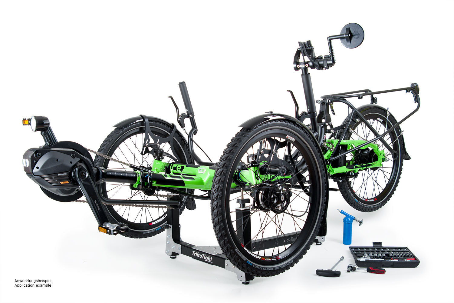 fahrrad montageständer werkstattqualität Montageständer Trike T-Cycle