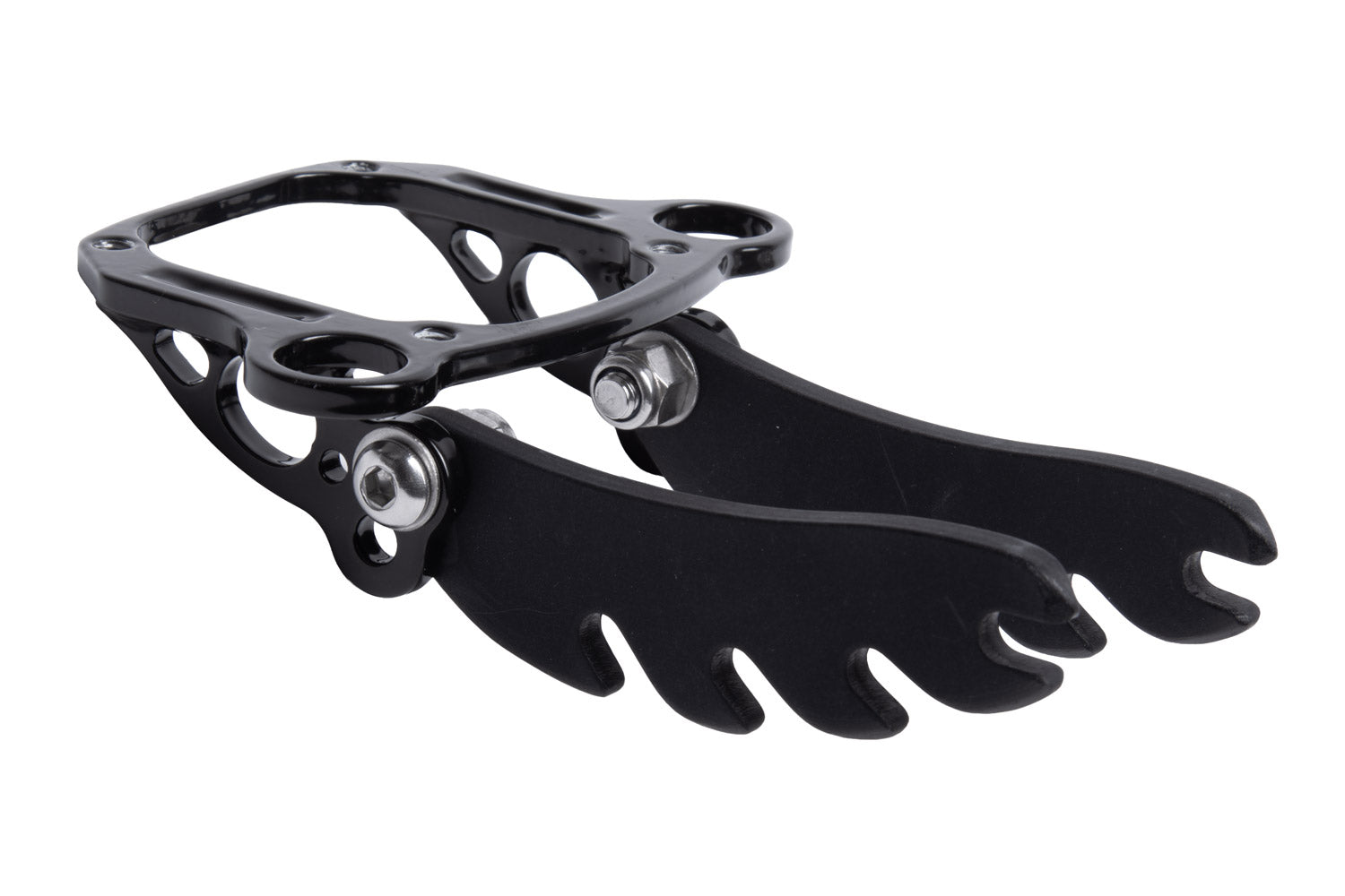 Sitzbefestigung für ICE Carbon Schalensitz im Liegedreirad ICE Sprint X, ICE Adventure oder ICE FullFat. Ansicht diagonal ohne Montagematerial.