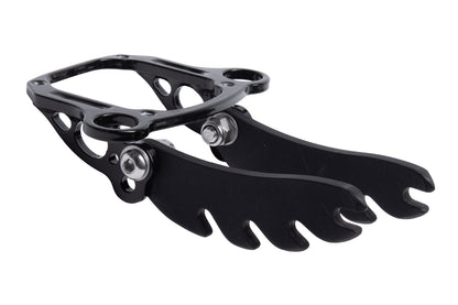 Sitzbefestigung für ICE Carbon Schalensitz im Liegedreirad ICE Sprint X, ICE Adventure oder ICE FullFat. Ansicht diagonal ohne Montagematerial.