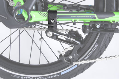 Klemmschelle für Kettenspanner Anwendung am Trike ICE Adventure