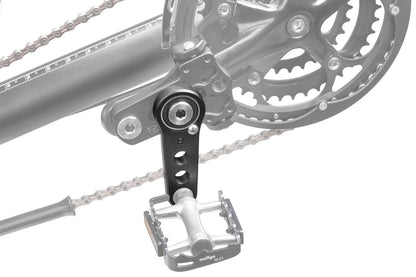 T-Cycle Pedalpendel mit Kurbelverkürzer montiert am ICE Liegedreirad