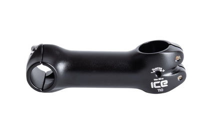 Vorbau von ICE 110mm mit Klemmschraube für Lenkungsdämpfung auf beiden Seiten. Ansicht seitlich.