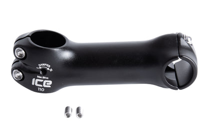 Vorbau von ICE 110mm mit Klemmschraube für Lenkungsdämpfung auf beiden Seiten. Ansicht seitlich.