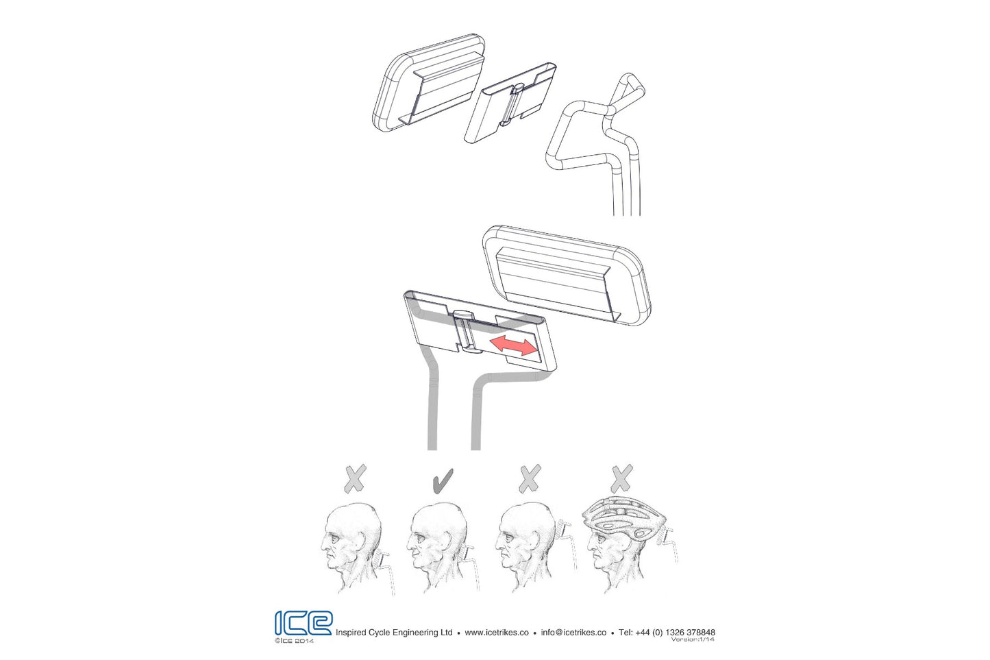 Kopfstütze ICE für Schalensitz